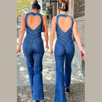 R&B | Bodycon Rückenfreier Herz Jumpsuit