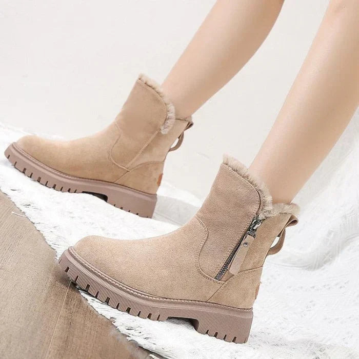 R&B | Damen Gefütterte Winter-Stiefeletten mit Reißverschluss