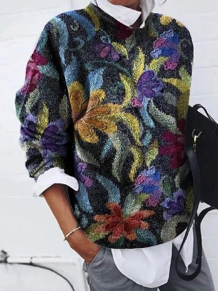 R&B | Modischer Floral Pullover