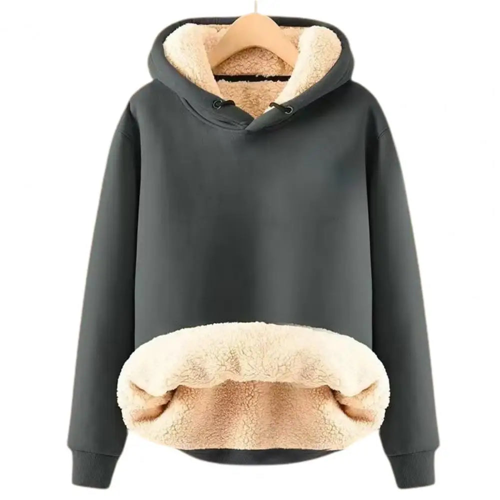 R&B | Warmer Hoodie mit Fleece-futter Polyester und Sherpa Bequem und Trendy