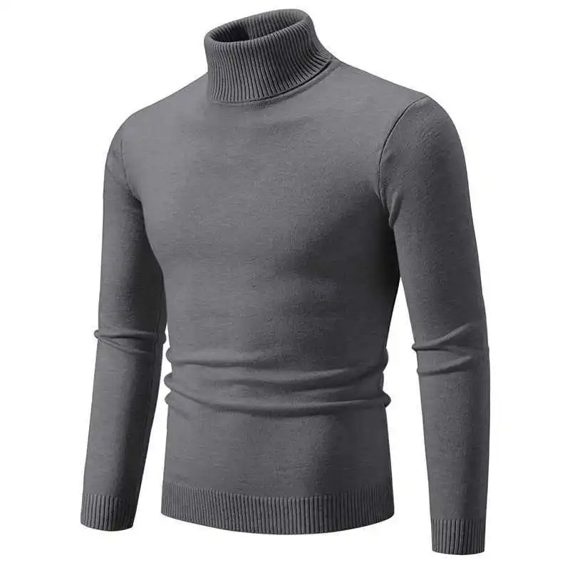 R&B - Stilvoller Rollkragen Einfarbiger Herbstpullover für Männer