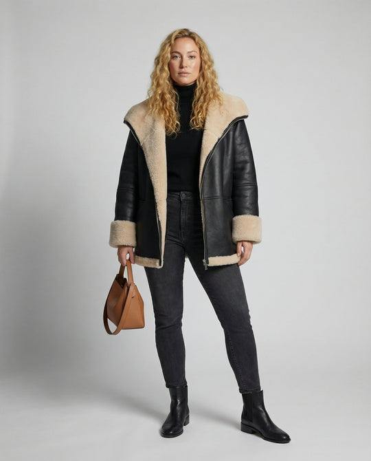 Warme Streetwear Jacke Damen | R&B