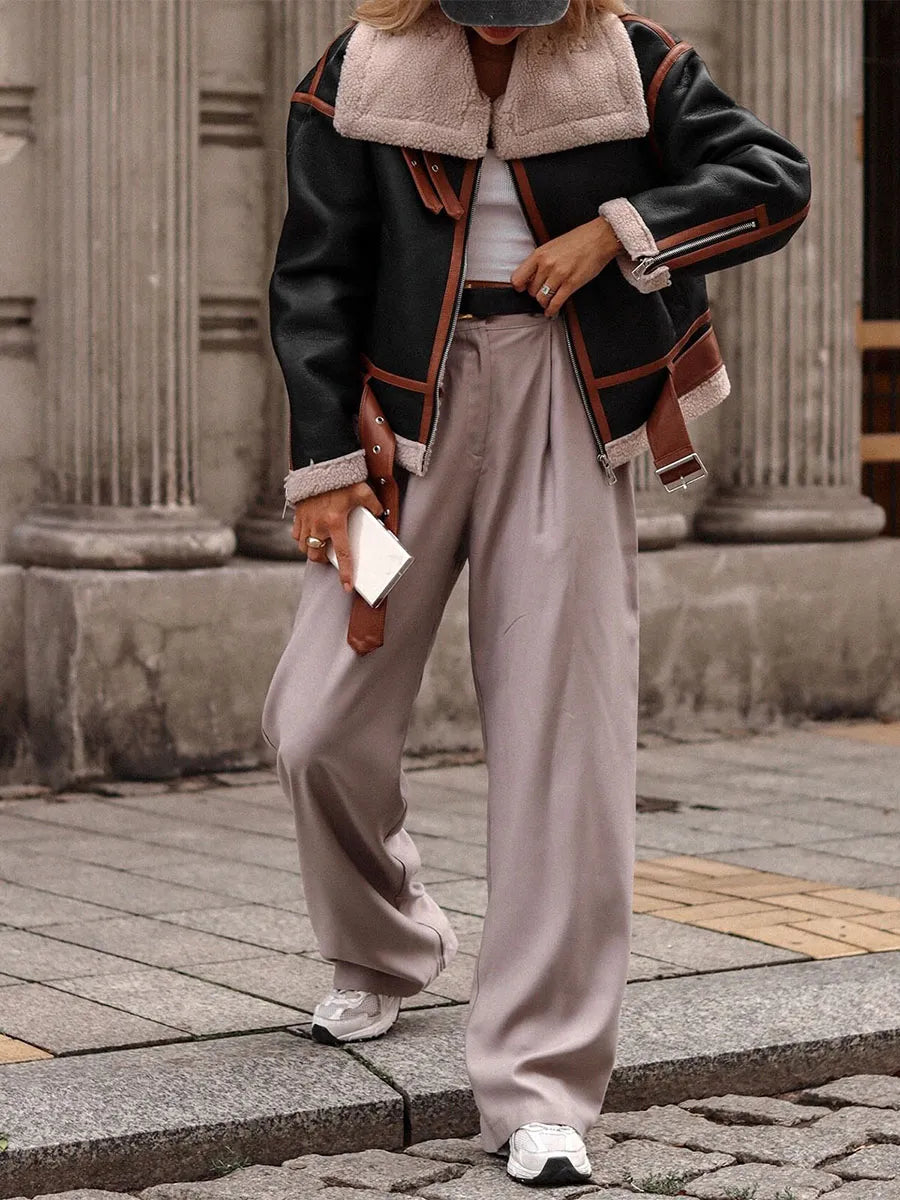 R&B | Kunstlederjacke mit Edler Optik