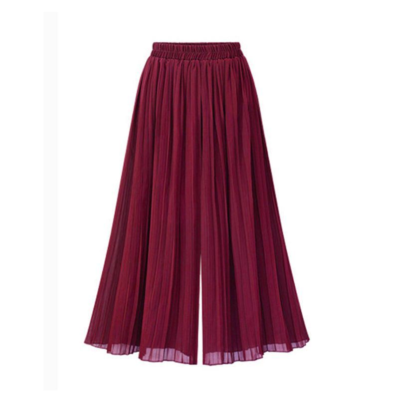 R&B - Damenhose mit weitem Bein und Mesh-Detail