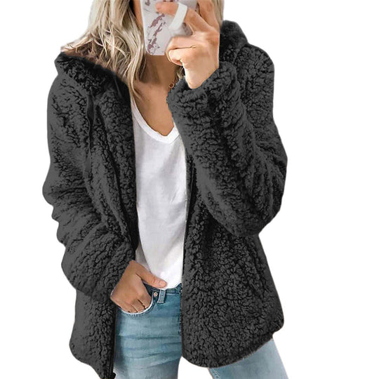 R&B | Teddy Fleecejacke Damen Lang