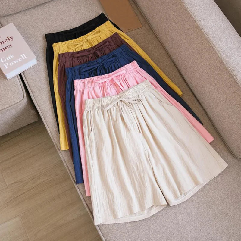 R&B | Baumwoll-Knie-Lange Shorts
