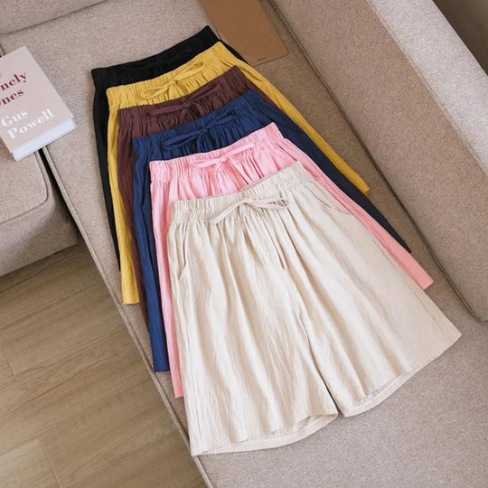 R&B | Baumwoll-Knie-Lange Shorts