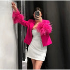 R&B | Blazer mit Federn für Damen