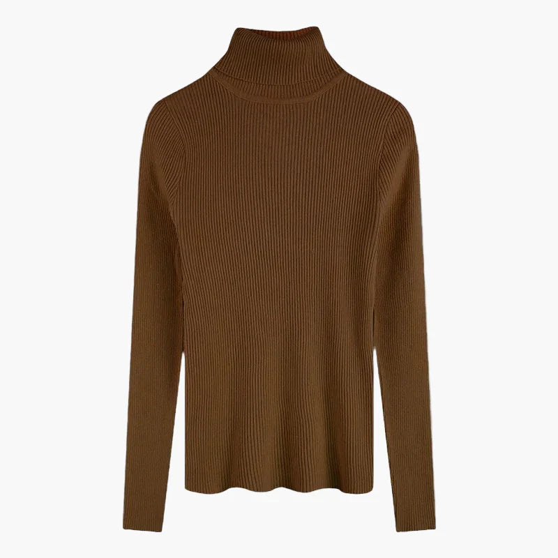 R&B | Rollkragenpullover Gerippt Basic Langarm - Vielseitiger Herbst & Winter Look