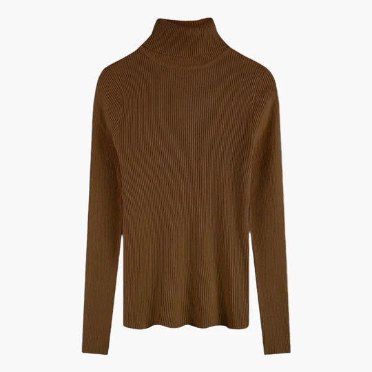 R&B | Rollkragenpullover Gerippt Basic Langarm - Vielseitiger Herbst & Winter Look