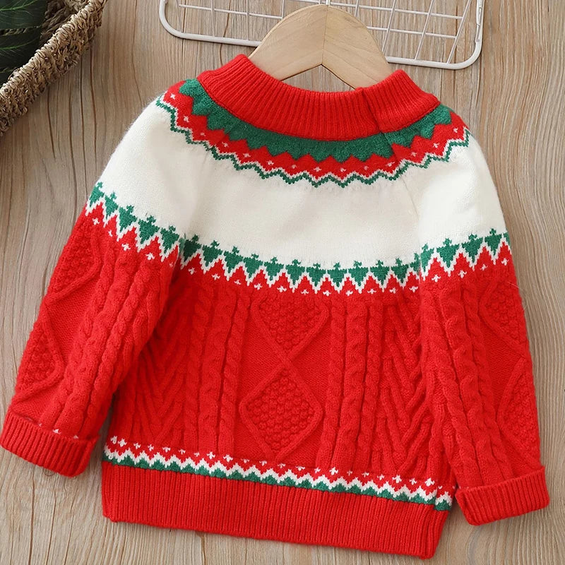 R&B | Kinderpullover mit Teddybär - Weicher Plüschpullover für Jungen und Mädchen