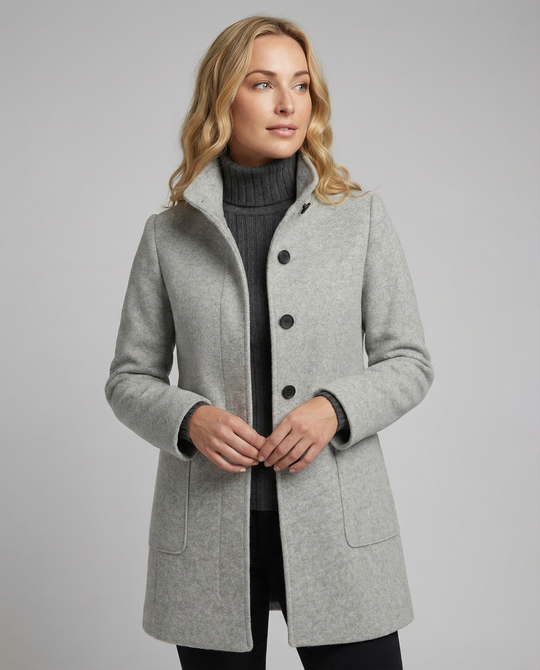 Damen Textil Kurzmantel mit Modernem & Elegantem Design | R&B
