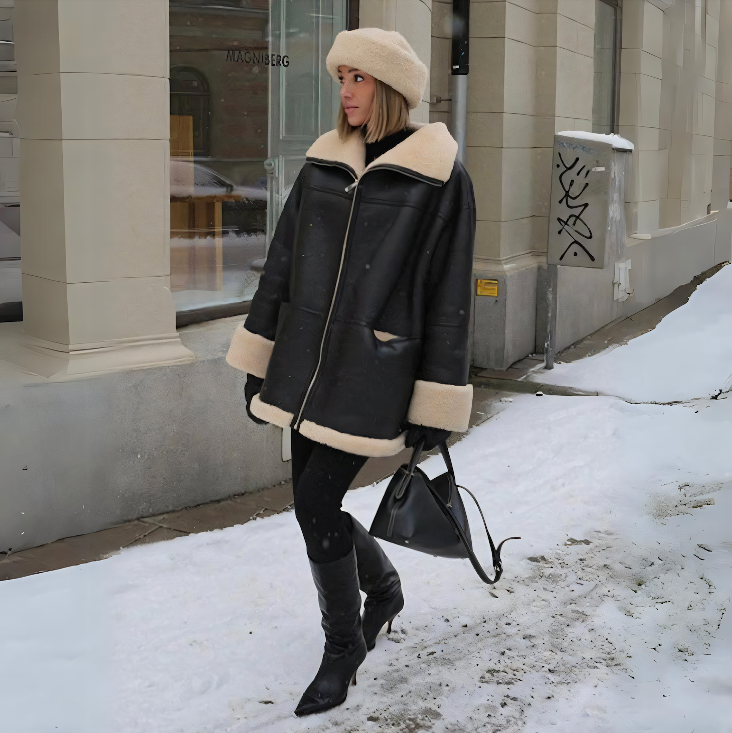 R&B | Winter Lange mit Kapuze für Damen Ideal für Die Kalte Jahreszeit