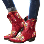 Damen Cowgirl Stiefel Vintage Stil Wasserabweisend R&B