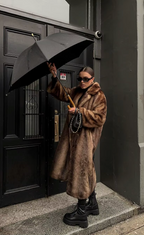 R&B | Flauschige Kunstfell Jacke Damen