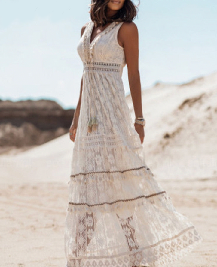 Elegantes Kleid im Boho-Stil