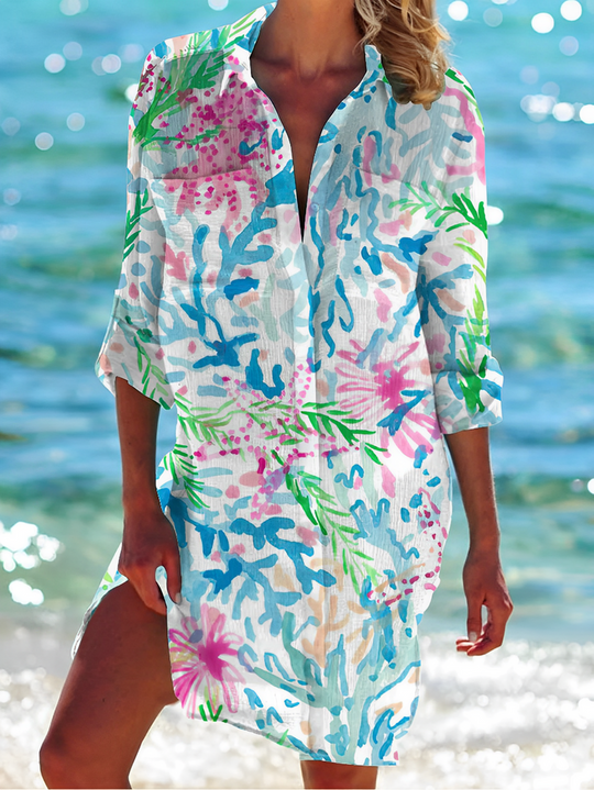 R&B – flexible button-down bluse
