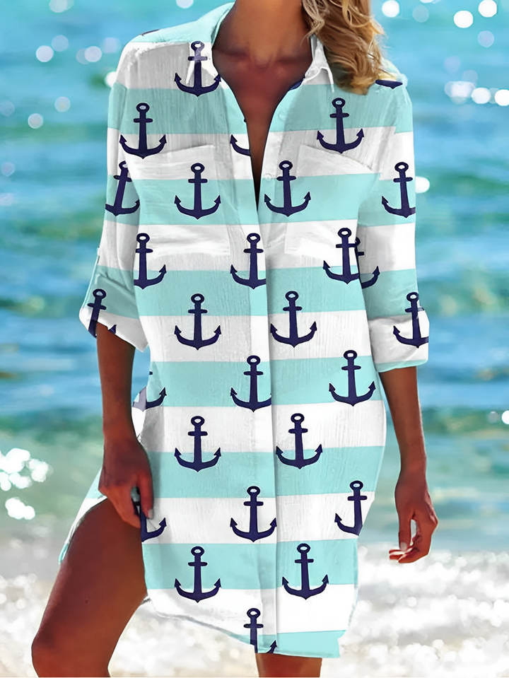 R&B – flexible button-down bluse