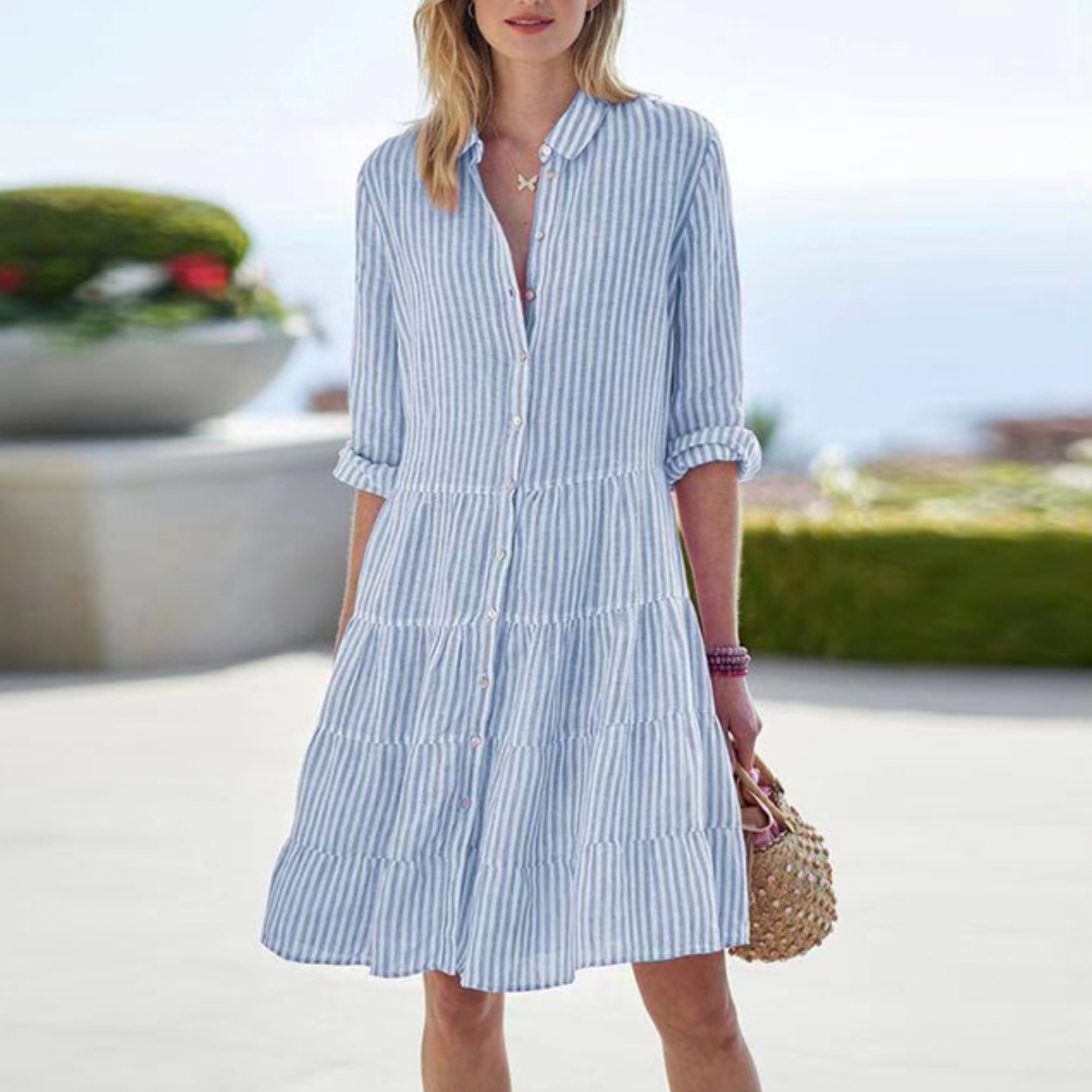 Leichte und schicke Sommerkleid