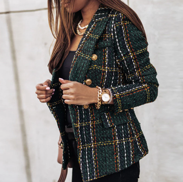 R&B | Eleganter Karierter Blazer