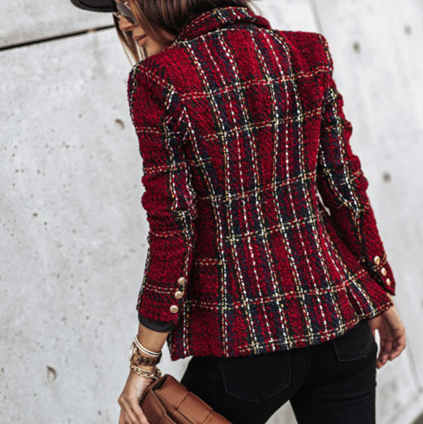 R&B | Eleganter Karierter Blazer