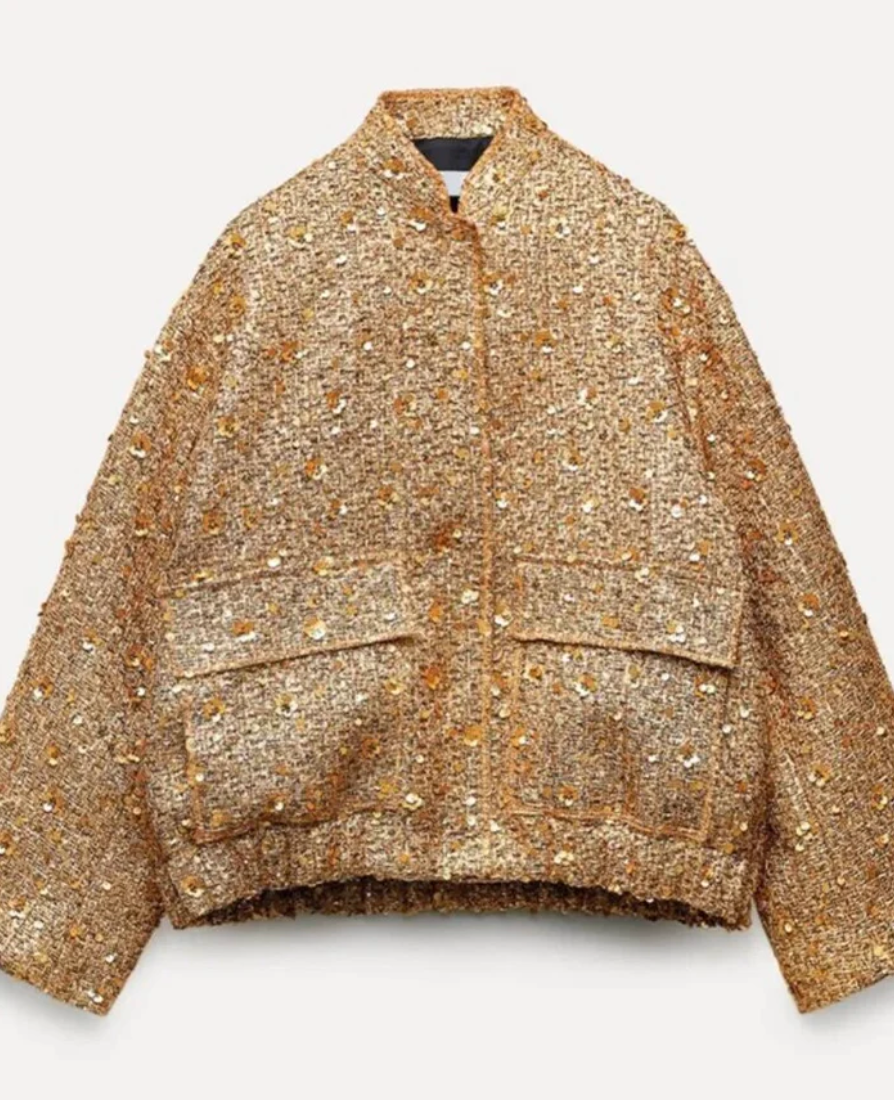 R&B | Pailletten-Jacke für Frauen : Trendy 2024