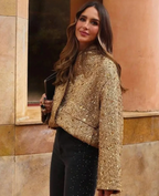 EB | Pailletten-Jacke für Frauen : Trendy 2024