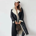 R&B | Lange Klassische Jacke mit Fleece Fütterung und Teddykragen