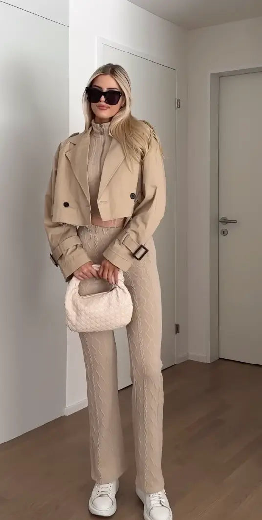 R&B | Gekürzter Trenchcoat