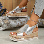 Silber Orthopädische Sandalen