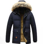 R&B | Herren Winterjacke – Gepolsterte Kapuzenparka