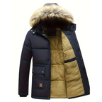 R&B | Herren Winterjacke – Gepolsterte Kapuzenparka
