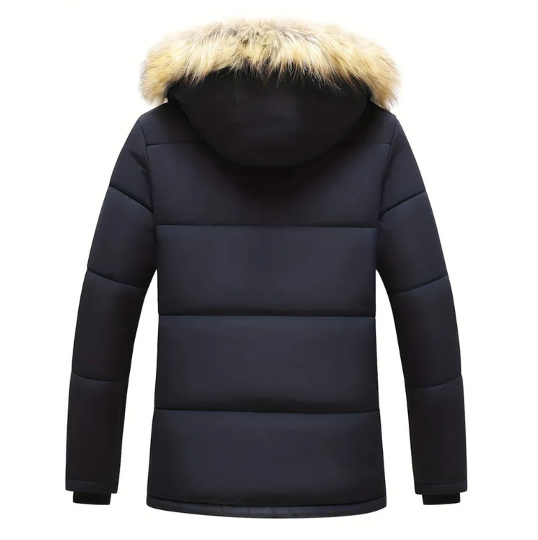 R&B | Herren Winterjacke – Gepolsterte Kapuzenparka