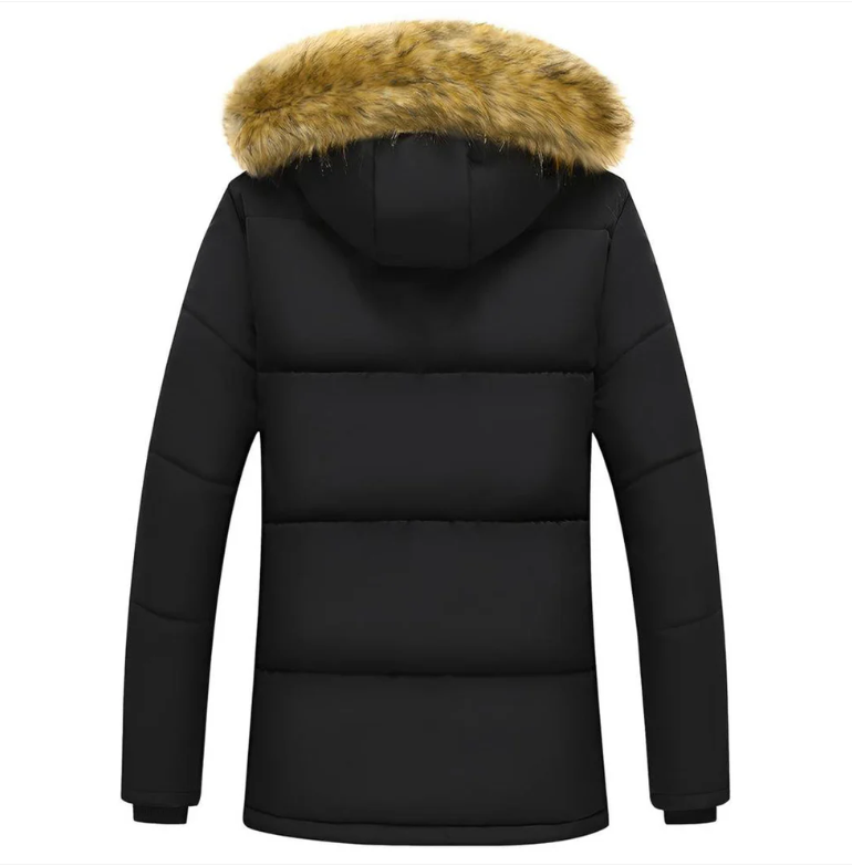 R&B | Herren Winterjacke – Gepolsterte Kapuzenparka