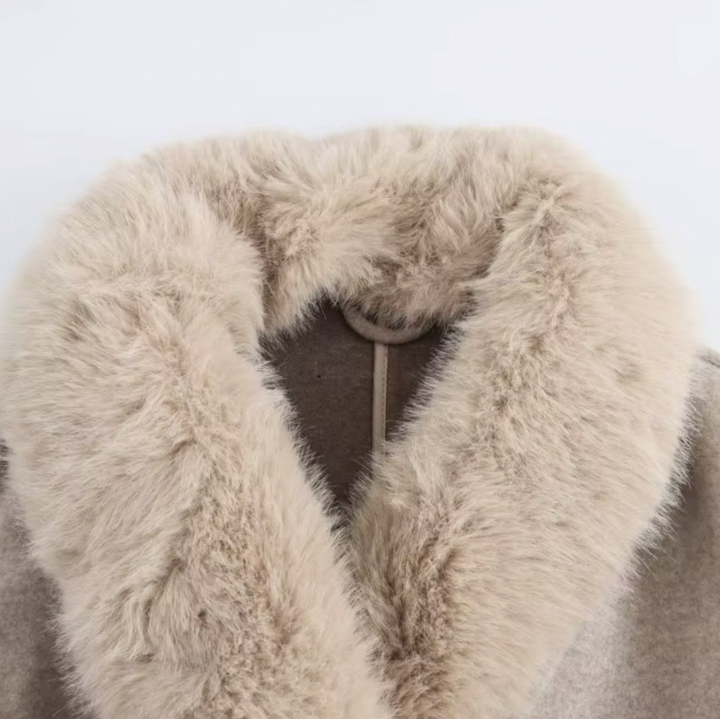 R&B | Winterlang mit Abnehmbarem Gürtel für Frauen Ideal für Die Kalte Jahreszeit