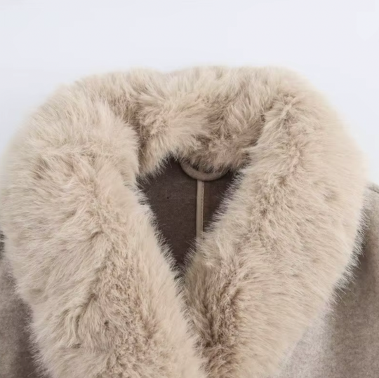 R&B | Winterlang mit Abnehmbarem Gürtel für Frauen Ideal für Die Kalte Jahreszeit
