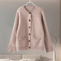 R&B | Strickjacke Damen mit Rundhalsausschnitt