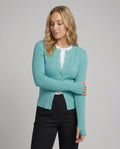 Schmaler Damen Strick-Cardigan Herbst-Jacke in schicken modernen Farben