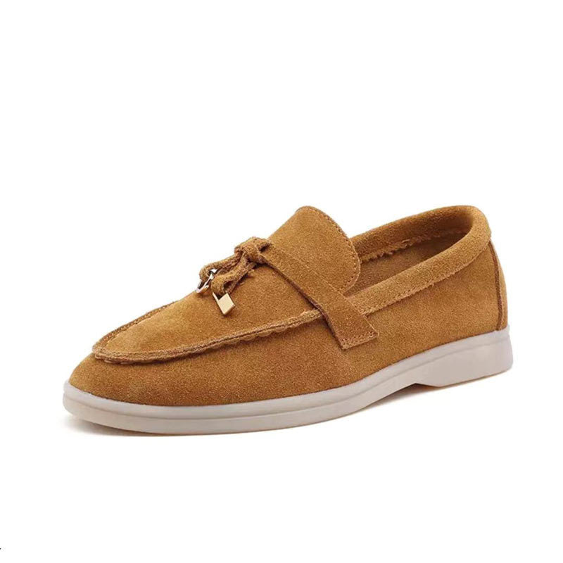R&B Loafers Damen-Loafer mit Schloss-Detail