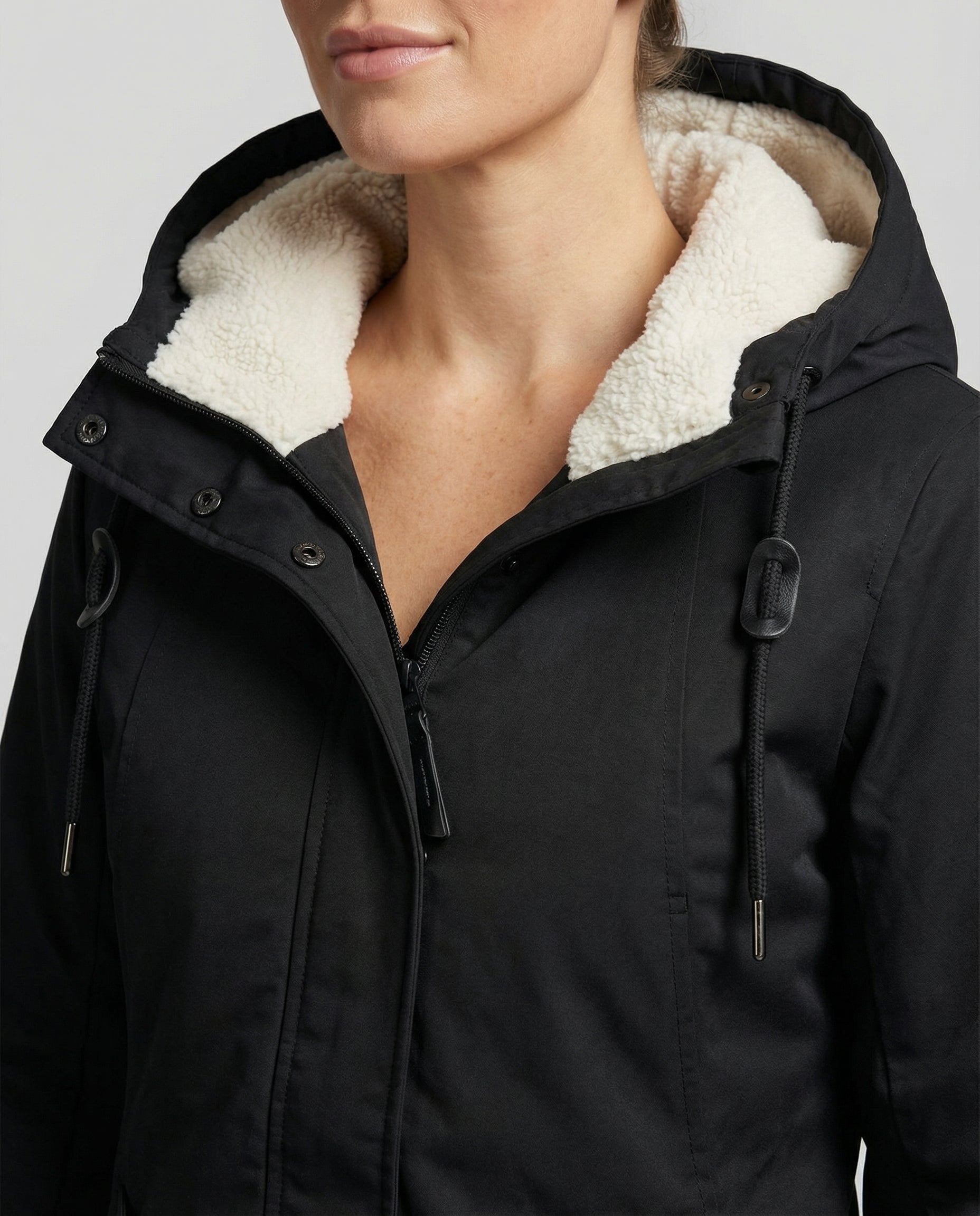 Lange Gefütterte Winterjacke Damen | R&B