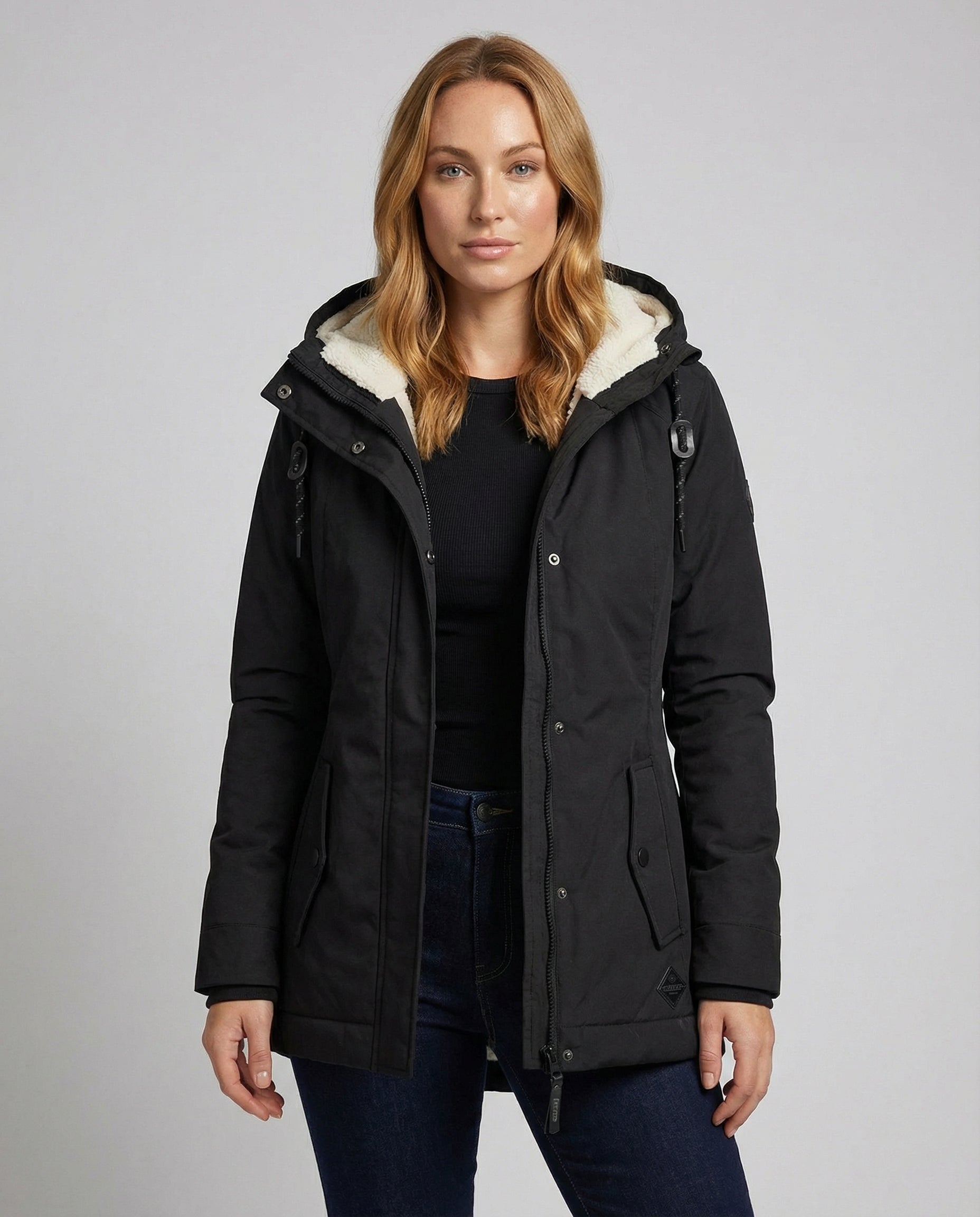 Lange Gefütterte Winterjacke Damen | R&B
