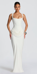 Damen Elegantes Hochzeitskleid mit Korsett-Detail