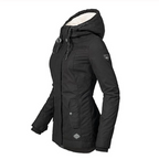 R&B | Winterjacke mit Kapuze für Damen - gestepptes Winterjacke