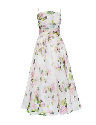R&B | Elegantes Blumen Midi Kleid