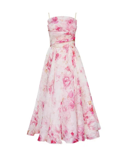 R&B | Elegantes Blumen Midi Kleid