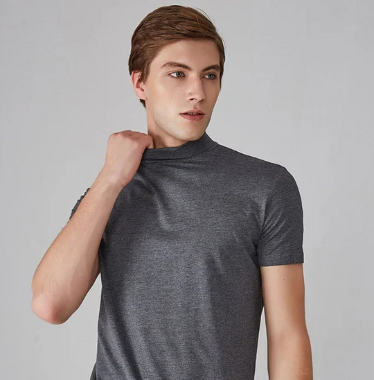 R&B - Antitranspirant T-Shirt mit Rollkragen für Männer