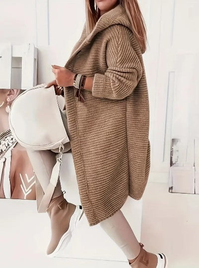 R&B | Lockere Kapuzenjacke mit langen Ärmeln