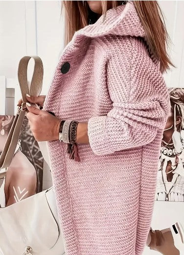 R&B | Lockere Kapuzenjacke mit langen Ärmeln