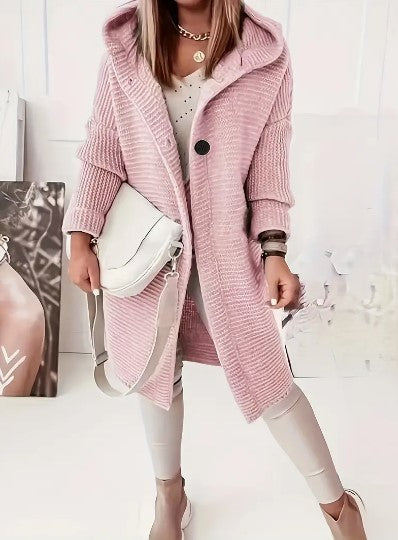R&B | Lockere Kapuzenjacke mit langen Ärmeln