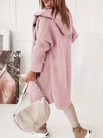 R&B | Lockere Kapuzenjacke mit langen Ärmeln